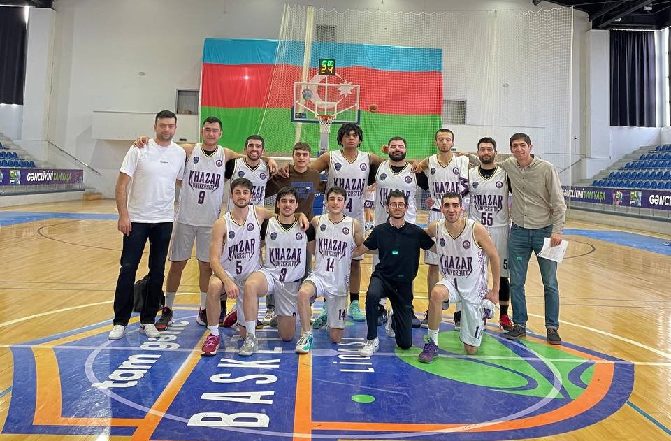 Khazar University Basketball Team Wins in Republic Championship Game